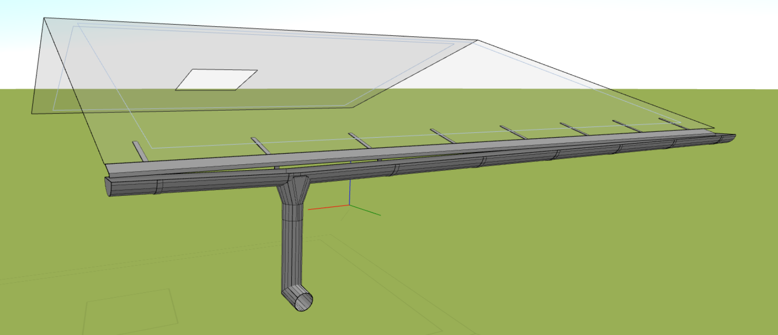 Flashing gutter