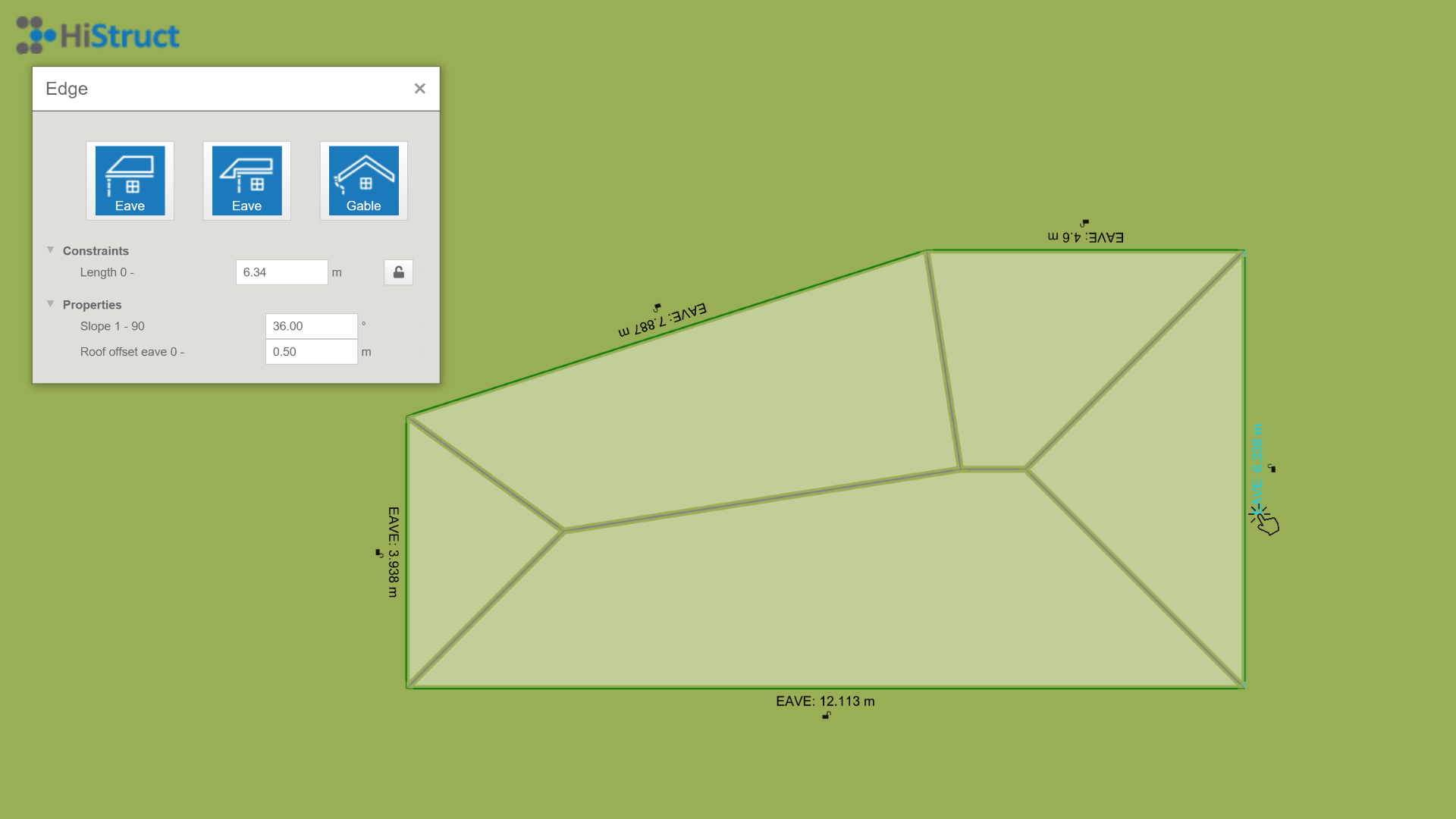 Ridges polygon input