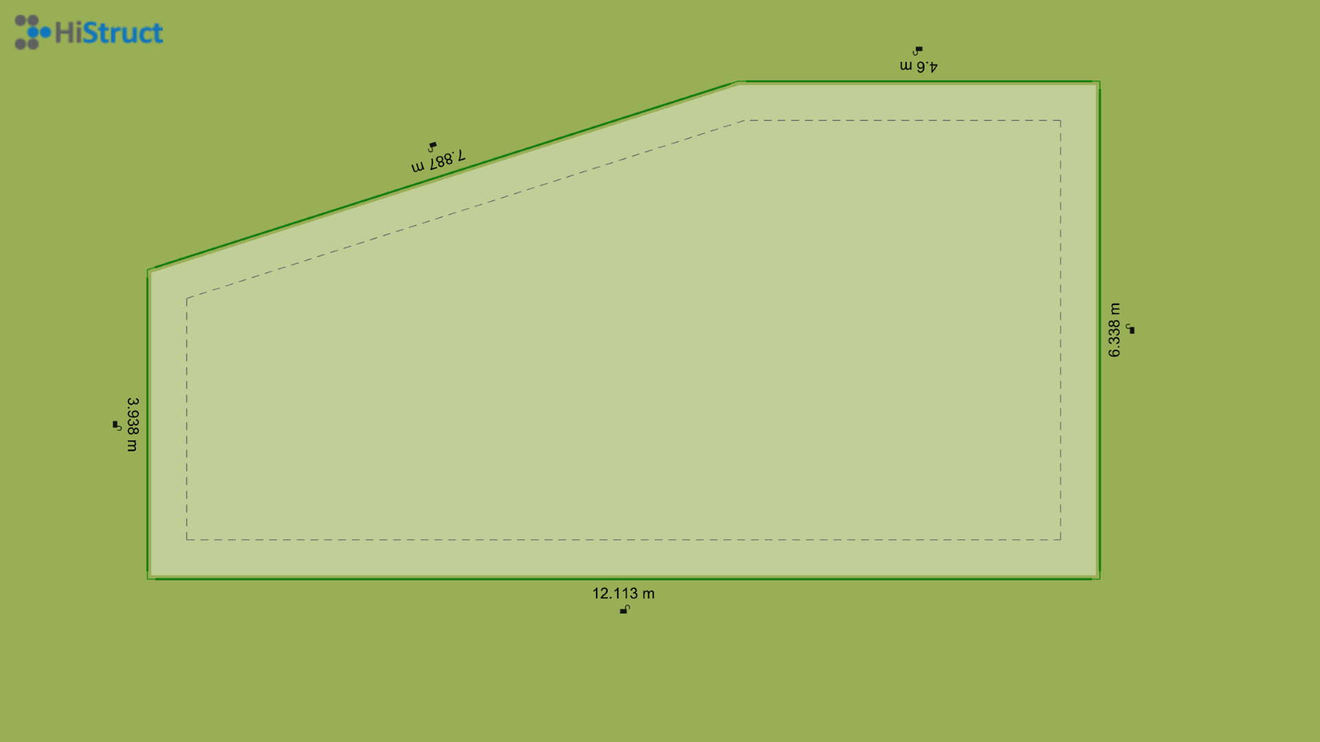 Boundary polygon input